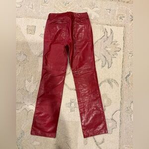 GAP Red Leather Vintage Boot Cut